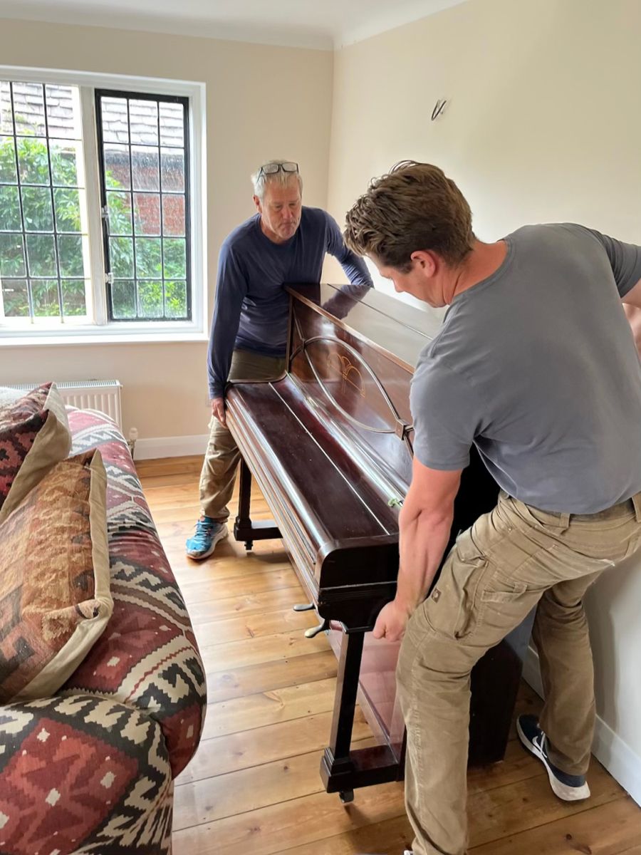 Upright piano moving